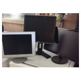 VKE074 Three Computer Monitors