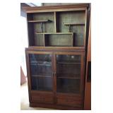 VKE088 Vintage Solid Wood Hutch & Display Cabinet