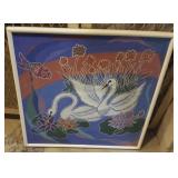 WAE004 Framed Lola Stone Original Oil, "Pool of My Delight"