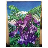 WAE036 Beautiful Matt Holton Original Oil - Orchids & Ferns