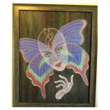WAE039 Lola Stone Original Oil "Butterfly Lady"