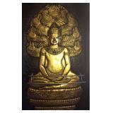 WAE050 Naga Serpent w/ Patanjali Meditating Yoga Wall Art