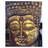 WAE064 Carved Wooden Buddha Picture