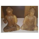 WAE114 Carved Milo Wood Meditative Pose Figurines #2