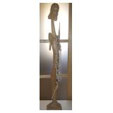 WAE115 Balinese Carved Pine Wood Woman Statue