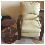 WAE142 Micro Fiber Arm Chair Recliner with End Table #1