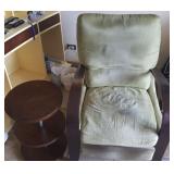 WAE143 Micro Fiber Arm Chair Recliner with End Table #2