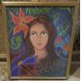 WAE003 Framed Lola Stone Original Oil, "Nature Ikon"
