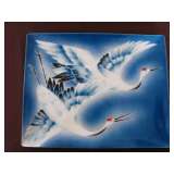 Vintage Decorative Crane Serving Tray