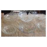 Great Assortment of Crystal and Glass Serving Bowls. New and Used.