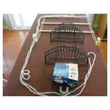 Over the Door Rack. Shower Caddy. Beaded Cord.