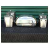 Metal Containers and Serving Tray