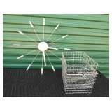 Wall Clock and Baskets