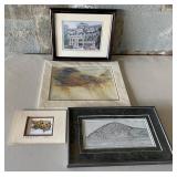 AHT016 - Framed Hawaiian & Native Prints