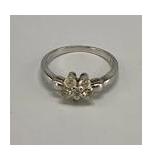 KIE054 - 14k WHITE GOLD DIAMOND RING