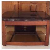 APM004-WOODEN/GLASS TABLE STAND