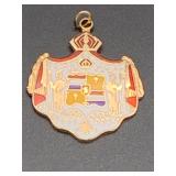 Apm204-14k Gold Hawaiian Shield Pendant