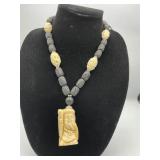 Mhh006 Ivory Lone Color Necklace 