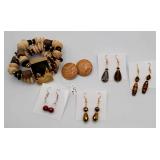 Mhh119 - Hodgepodge Dangling Earrings And Bracelet