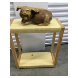 Dsh107 - Wooden Pig Figurine