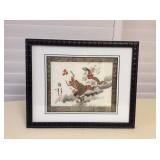 Mmt034 Framed Original Watercolor Of Asian Dagon