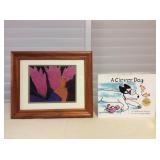 Mmt037 Framed Pegge Hopper Picture & Book