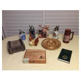 Mt054 Beer Steins, Cigar Boxes, Pocket Watch & More !