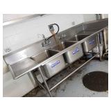 Vfd008 - 3-Compartment Stainless Steel Commercial Sink