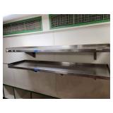 Vfd013 Two Stainless Steel Shelves w/Brackets 66" w x 16" d x 10" h