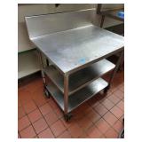 Vfd014 Stainless Steel Prep Table On Casters 