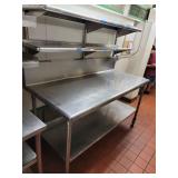 Vfd015 - Larger Stainless Steel Prep Table On Casters