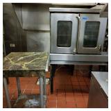 location Ready Vfd021 - Montague Commercial Convection Oven, Stainless Steel Work Table, Granite Tab