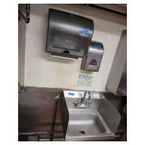 Vfd027 Stainless Steel Sink, EnMotion Hand Soap & Paper Towel Dispensers 