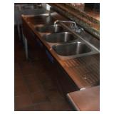 Vfd033 - Eagle Stainless Steel Sink W/Three Compartments