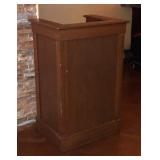 Vfd050 - Wood Podium 27" W x 21.5 D x 42" H & Panasonic Phone