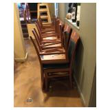 Vfd058 - Lot of Ten Wood Dining Room Chairs 