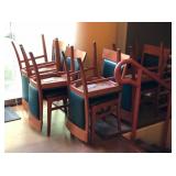 Vfd062 - Lot of Eight Wood Dining Room Chair