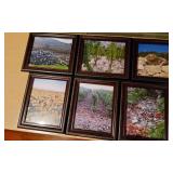 Vfd069 - Six Framed Earth Prints Art