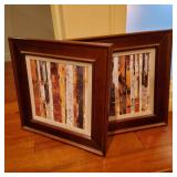 Vfd073 - Pair of Art Deco Style Paintings 19" x 19" x 1"