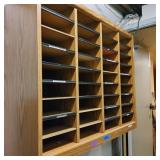 VFD096 - Wood 36-Compartment Organizer/Sorter 40.25" x 12 7/8" x 32.75"