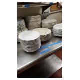 Vfd113 - Twenty-Six 9" Ceramic Shallow Bowl/Plates, Sixty 10.5" Dinner Plates & More
