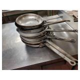 Vfd122 Lot of Ten Commercial Kitchen Pans 