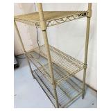 Vfd125 - Metal 4-Shelf Storage Rack 75" H x 19" D x 36" W