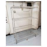 VFD126 - METAL 4-SHELF STORAGE RACK 62.5" H x 21" D x 41.5" W
