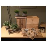 Vfd144 - Luis Canas Wooden Wine Crates, Natural Rocks, Faux Plants & More! 