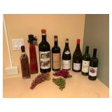 Vfd155 Empty Wine Bottles Memorabilia From Vino Restaurant 