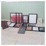 Pks058 - Lot of Nineteen Picture Frames in All Sizes 8" x 10" to 17" x 21" See Photos for Designs