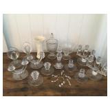 Pks059 Porcelain Lenox Vase, Glass Candle Holders, Candy Jar, Console Bowl & More! See Photos!