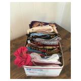 Pks067 Large Batch of Beautiful Vintage Silk Scarves, Some Made in Italy - See Photos for Selection