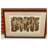 PST021 - Framed "Breakwater" 1963 Signed Artist